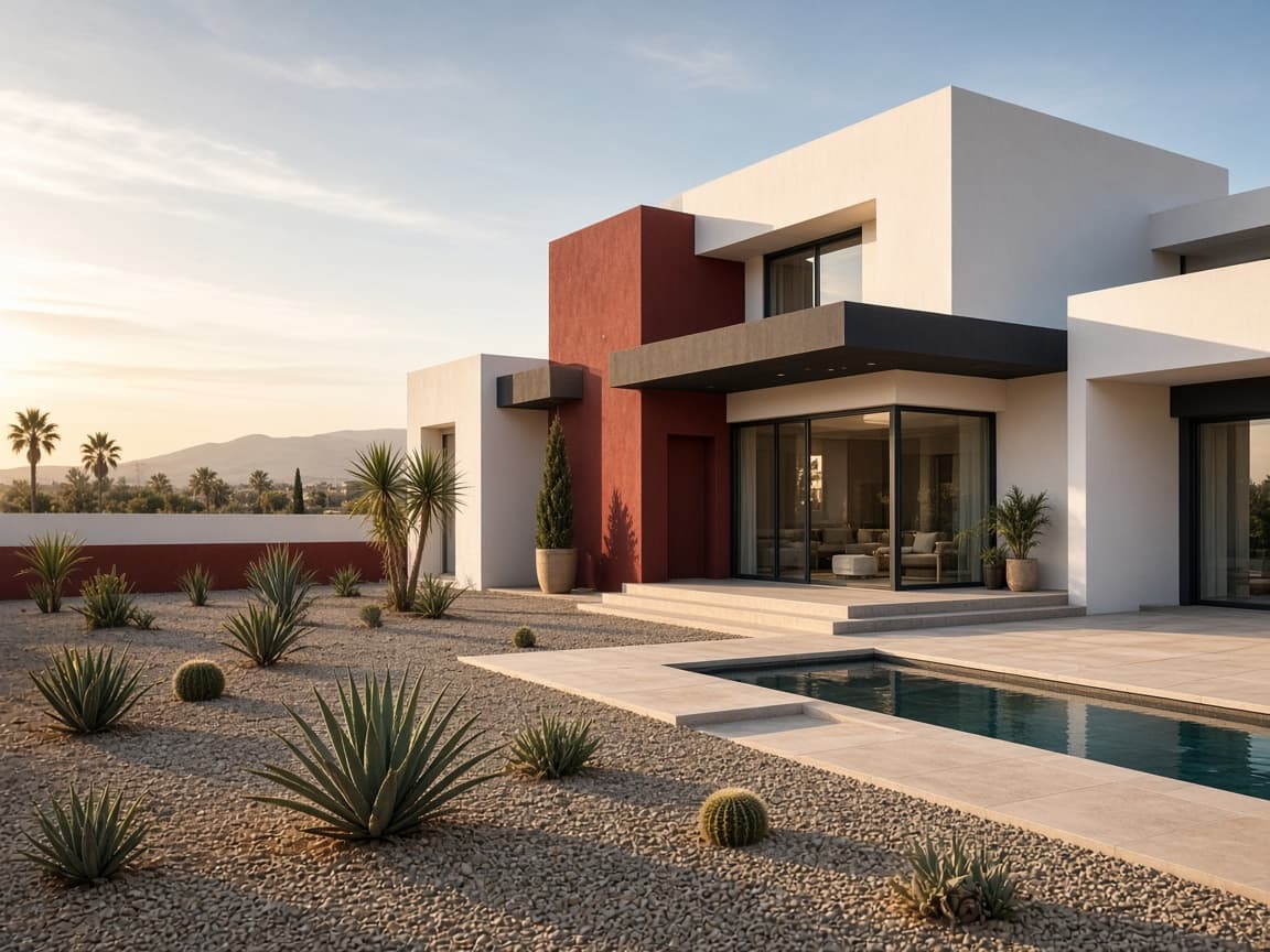 Completed villa after the works